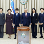 Uzbek President Shavkat Mirziyoyev