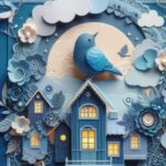 royal blue cardstock