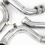 mercedes c63 w205 catted and catless downpipes
